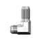 World Wide Fittings Male JIC to Male JIC Bulkhead 90 Degree Elbow F5525X12X12 - alternate 1